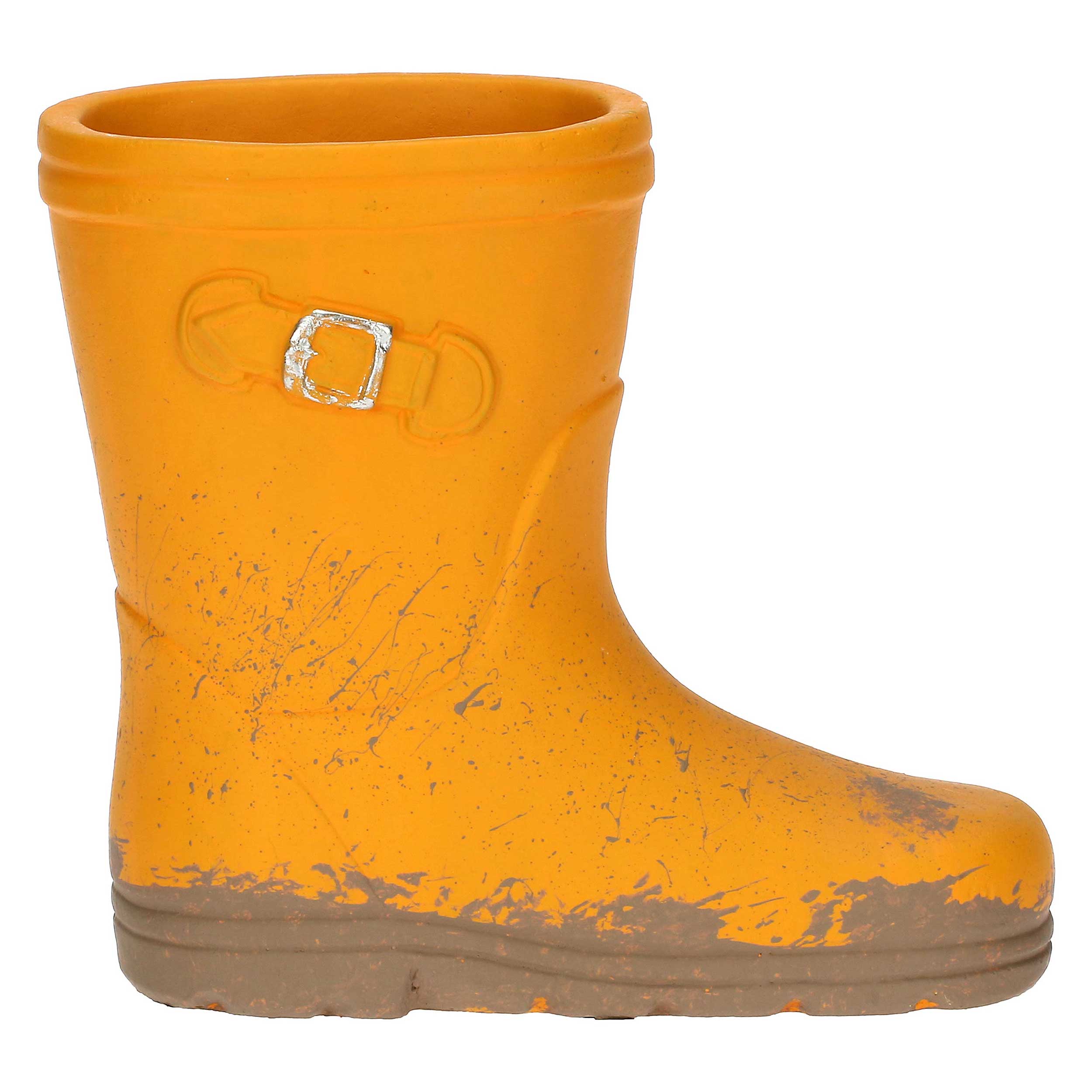 Cachepot Stivale sinistro, Splash - Resina cementizia, 15,5x7x14h cm