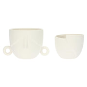 Set Due Cachepot, Quelledue - Stoneware