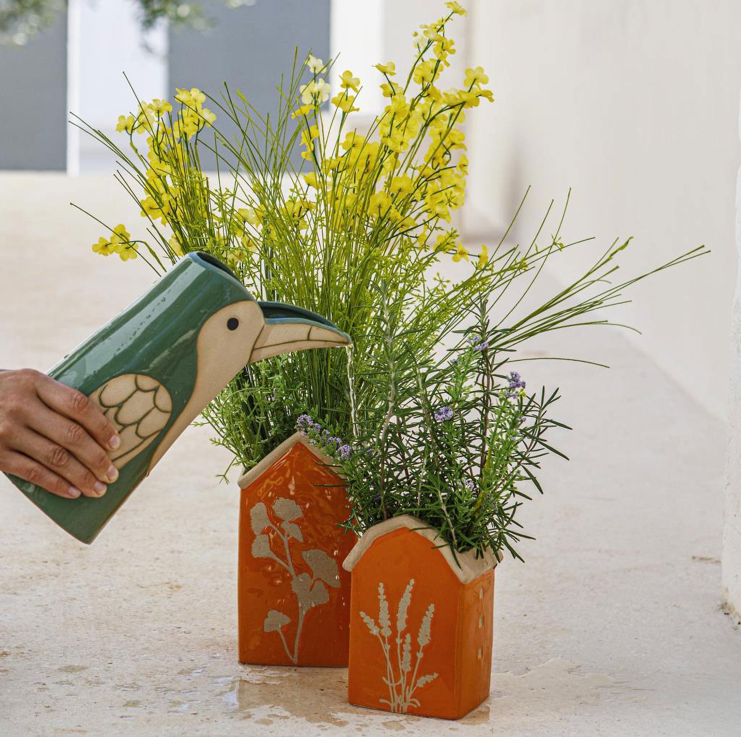 Cachepot M, Dicasa - Gres, 18x18x40h cm