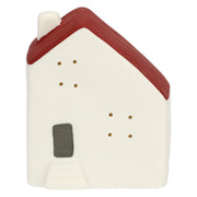 Set da 4, Casetta Led media rossa, Nelvillaggiocasetta