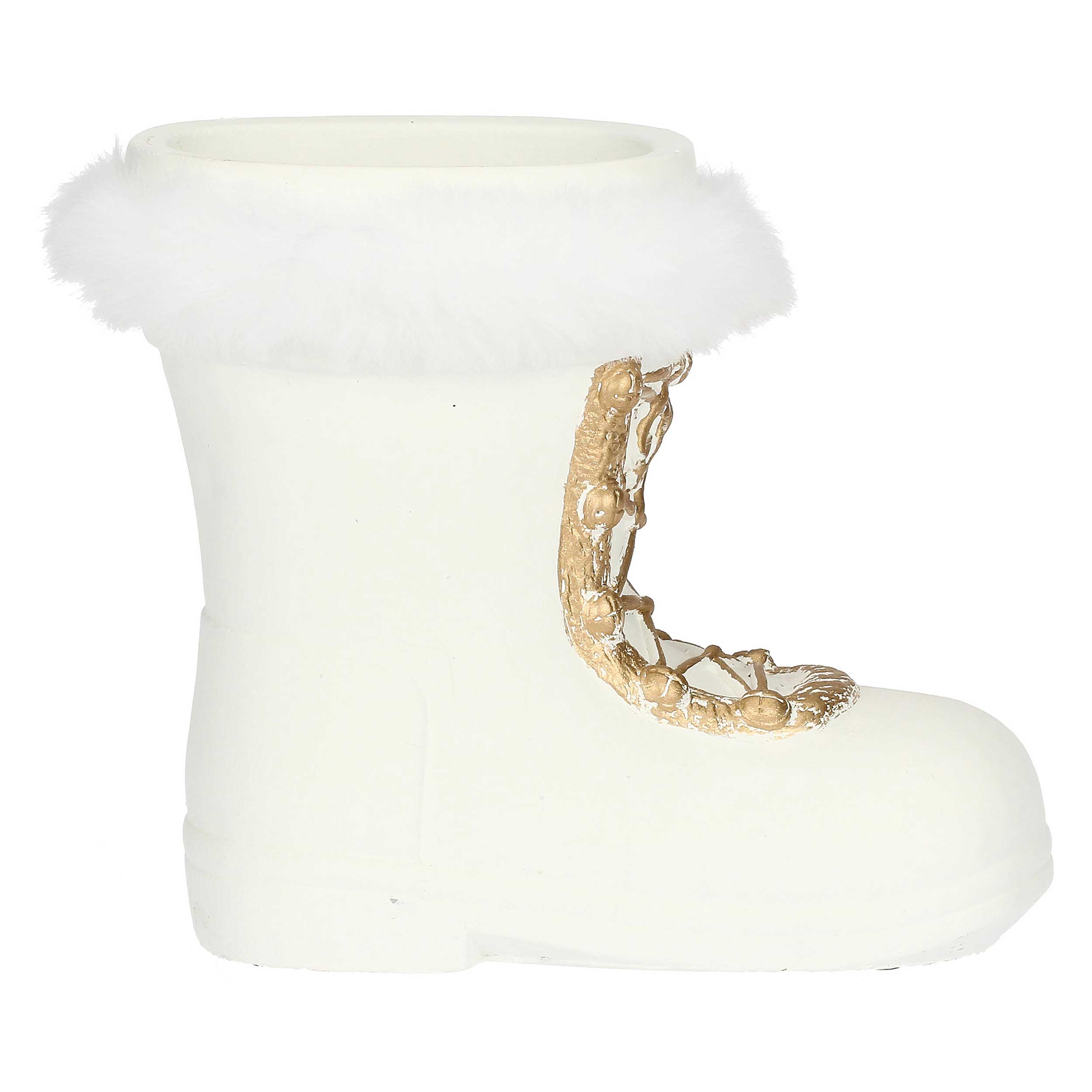 Cachepot Stivale destro, Splomp - Resina cementizia, 11X11X20 h cm