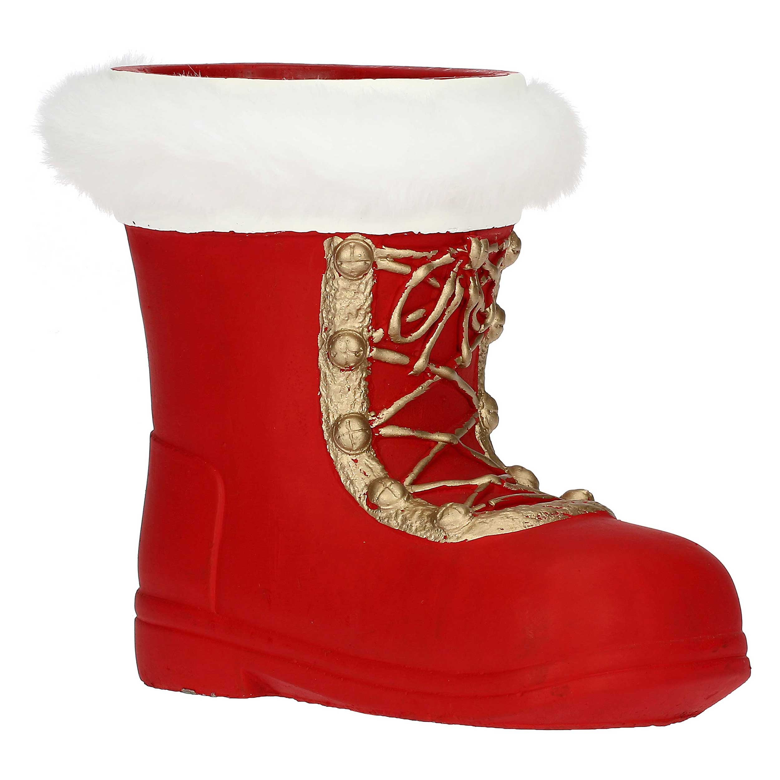 Cachepot Stivale destro, Splomp - Resina cementizia, 11X11X20 h cm