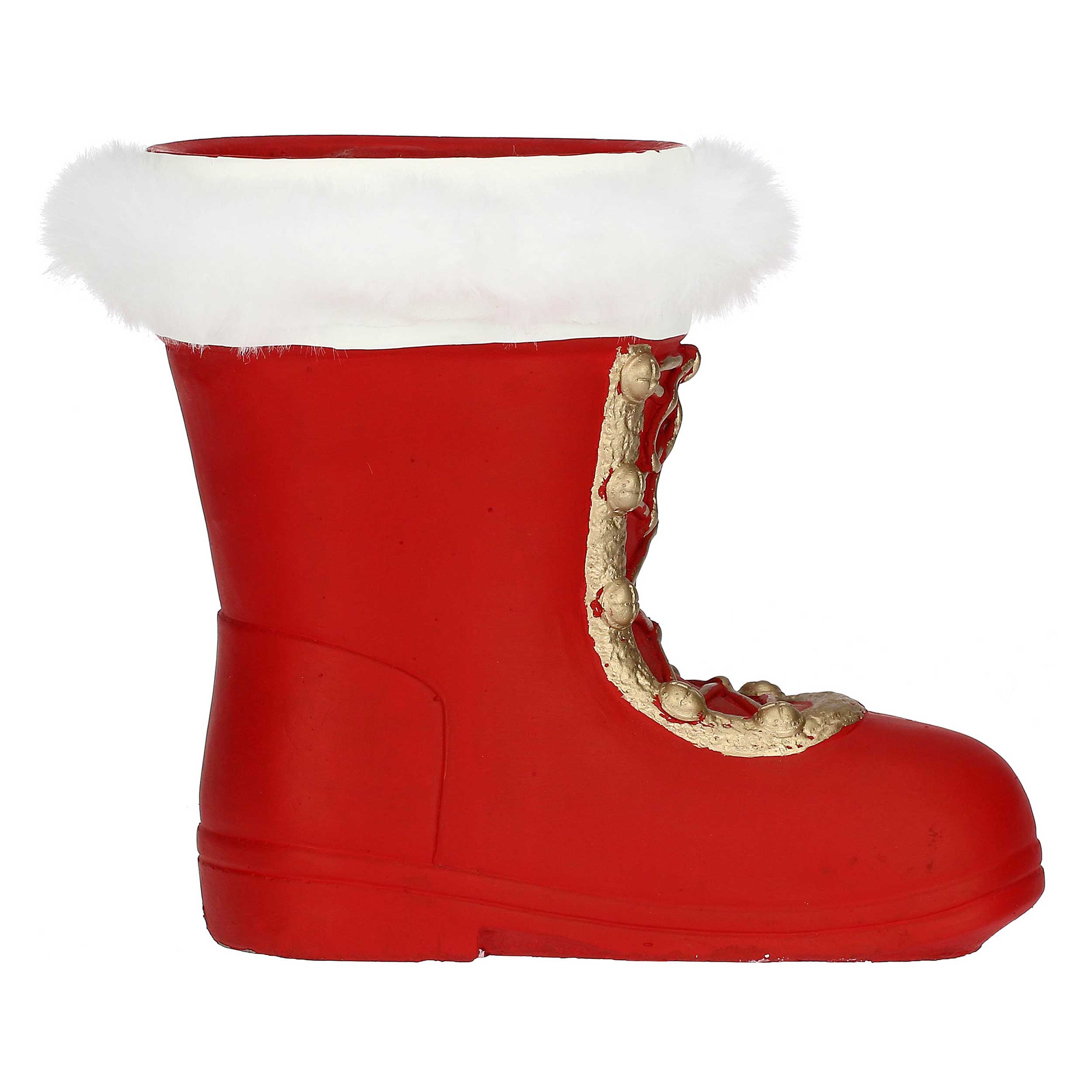 Cachepot Stivale Sinistro, Splomp - Resina cementizia, 11x20x20 cm h