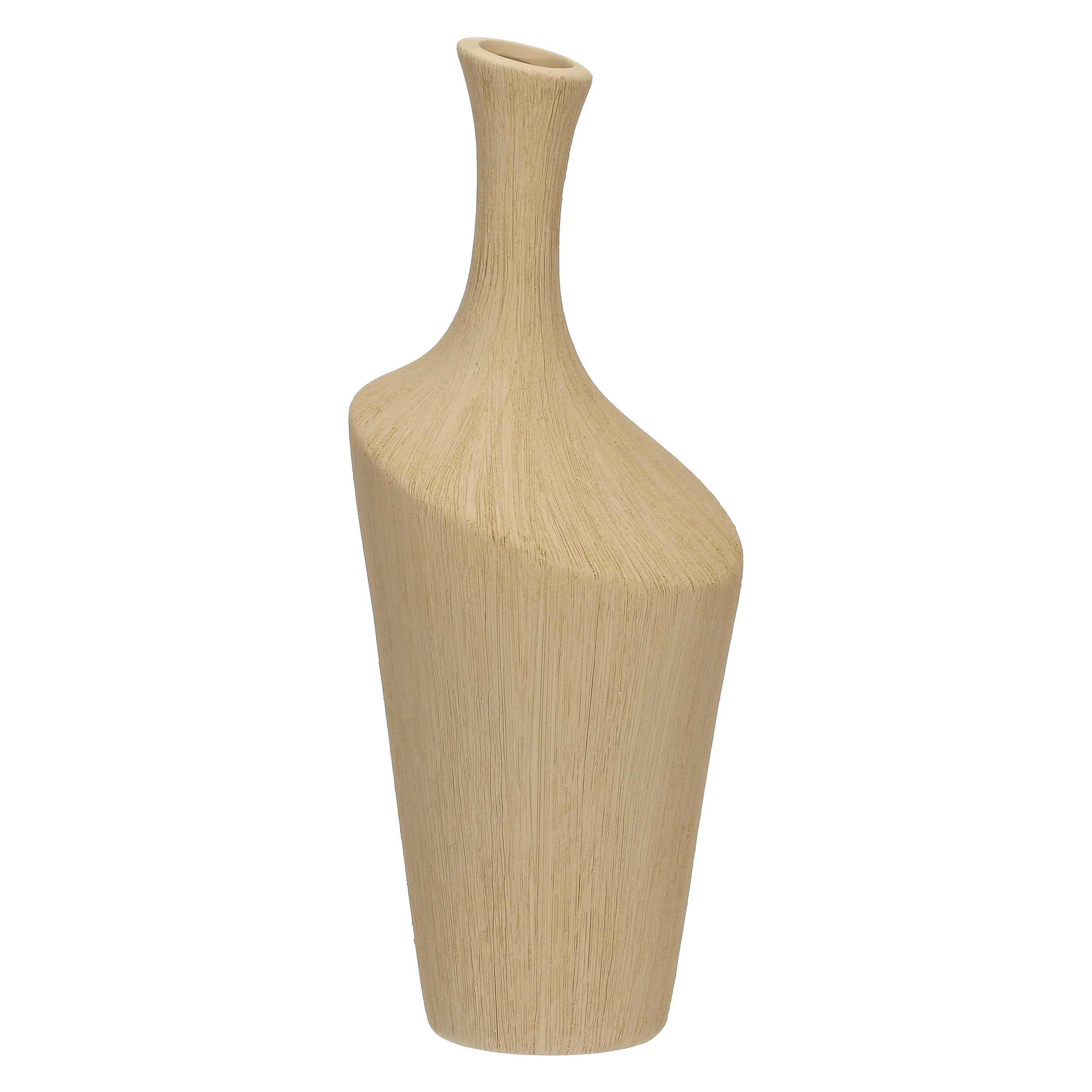 Vaso Decorativo Tortora, Seistortotu - Ceramica, 13x14x33 cm h