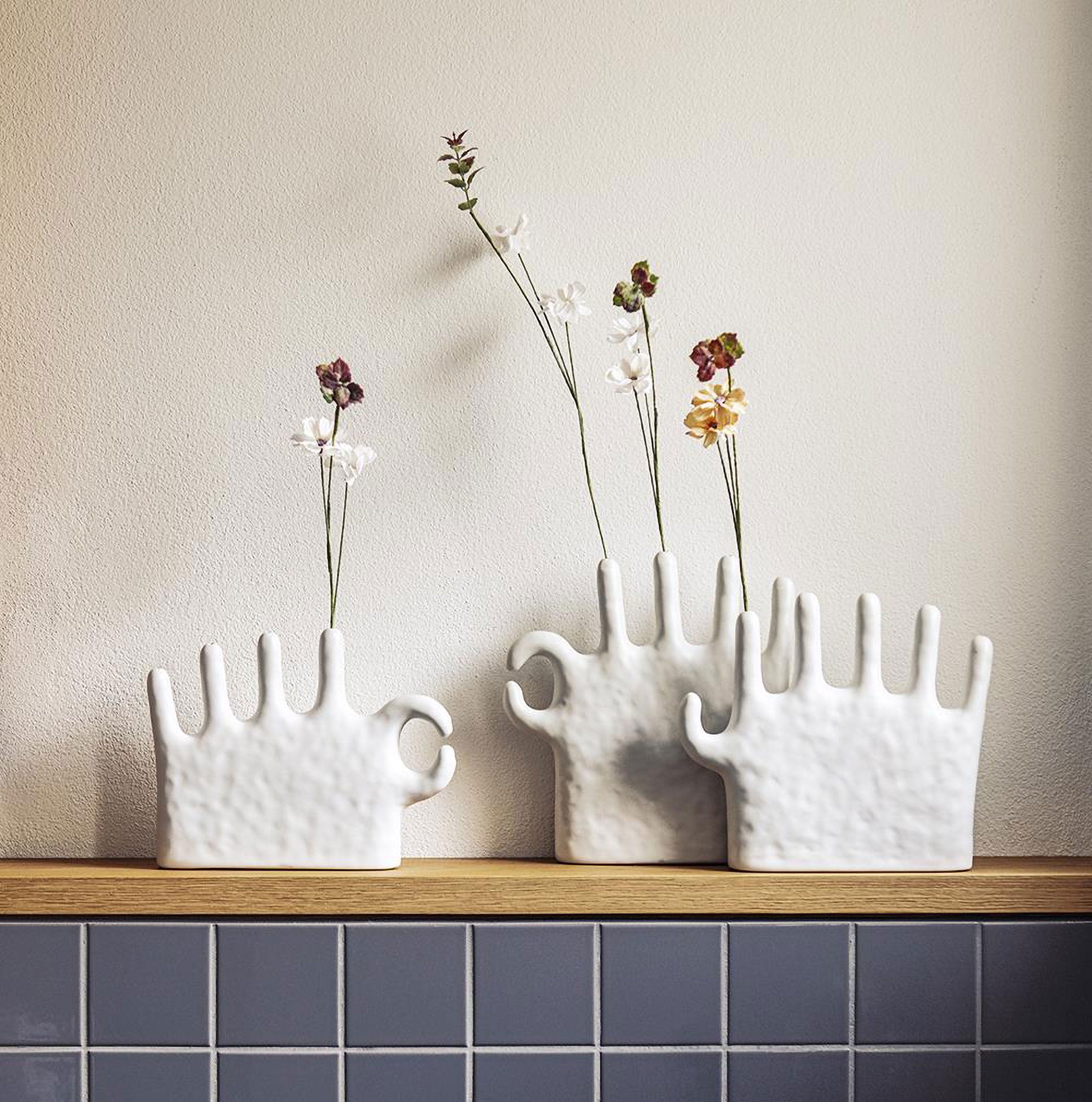 Vaso Ok Alta, Qualamano - Gres, 23,2x5x25cm