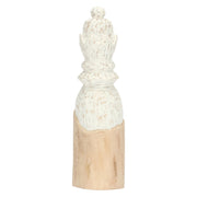 Regina Bianca, Scaccomatto - Legno Mango, 11 x 11 x 40 cm