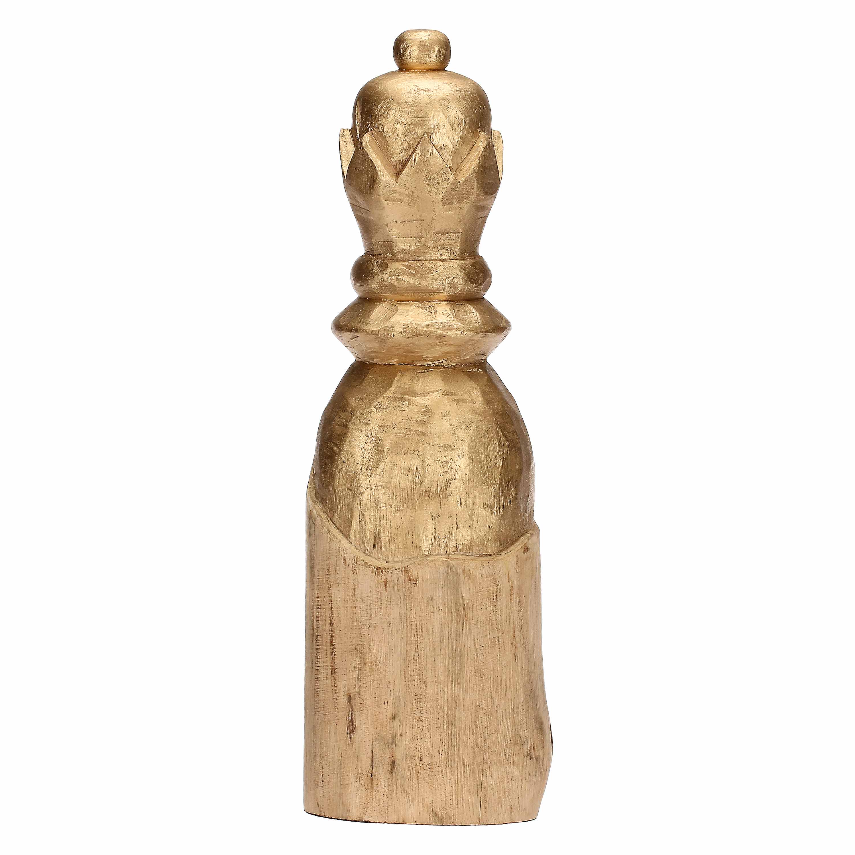 Regina Oro, Scaccomatto - Legno Mango, 11 x 11 x 40 cm