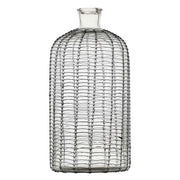 Vaso Alto, Sgabbiami - Vetro E Metallo, 18x18x39