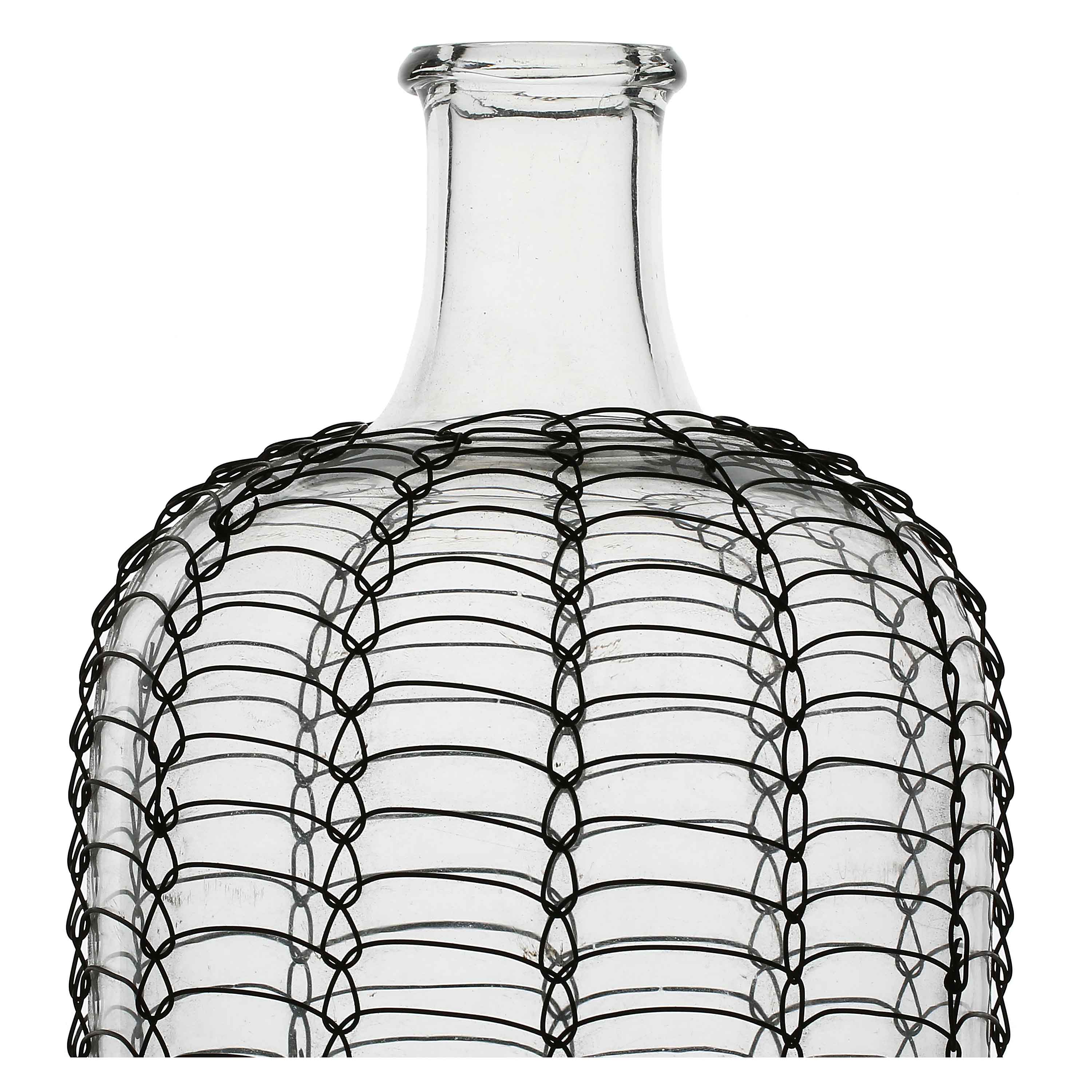 Vaso Medio, Sgabbiami - Vetro E Metallo, 13x13x32