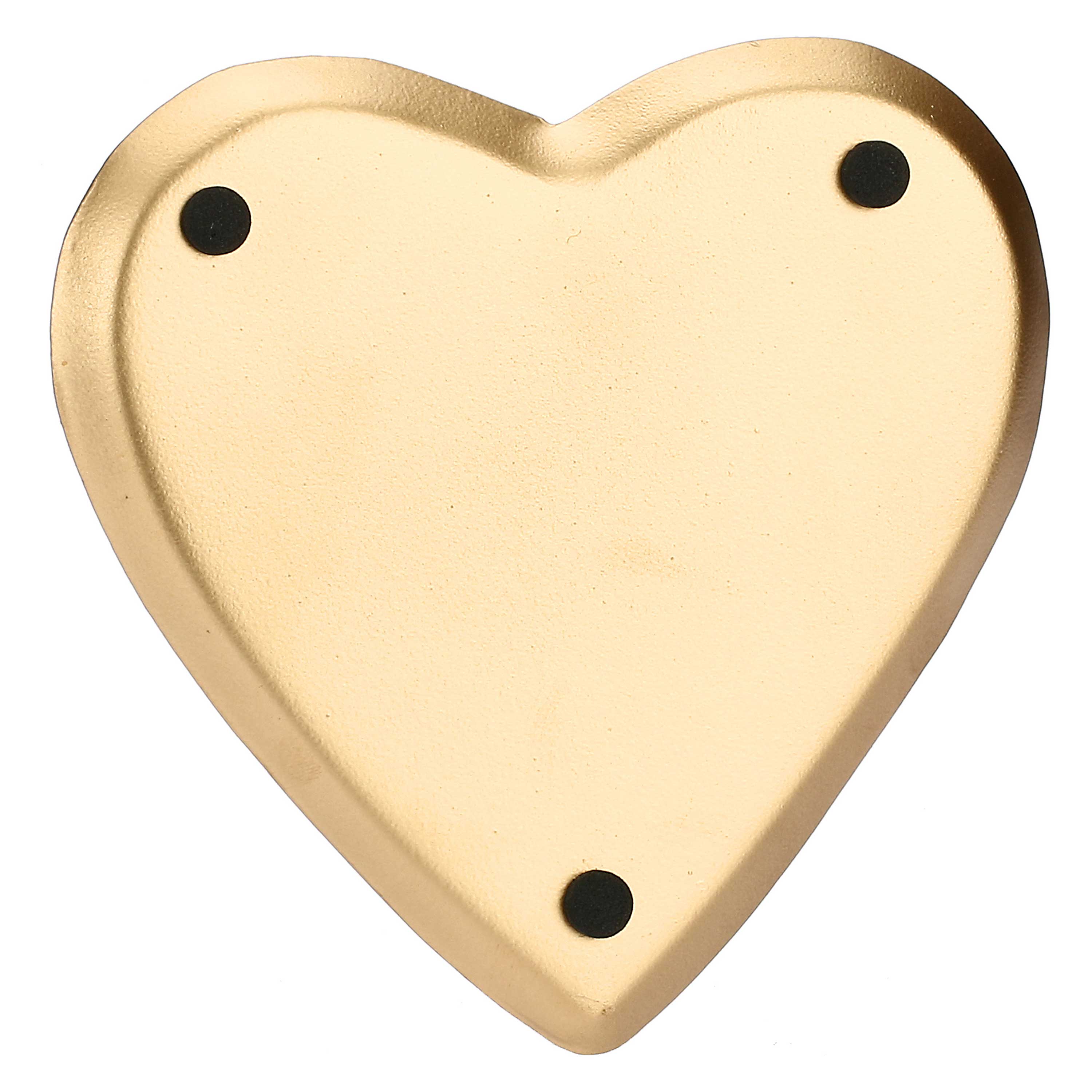 Piattini Cuore, Nonsolorosso3 - Metallo Smaltato, piattino grande: 15x15,5 cm medio: 12,5x 12,5 cm piccolo: 10x9,5 cm h