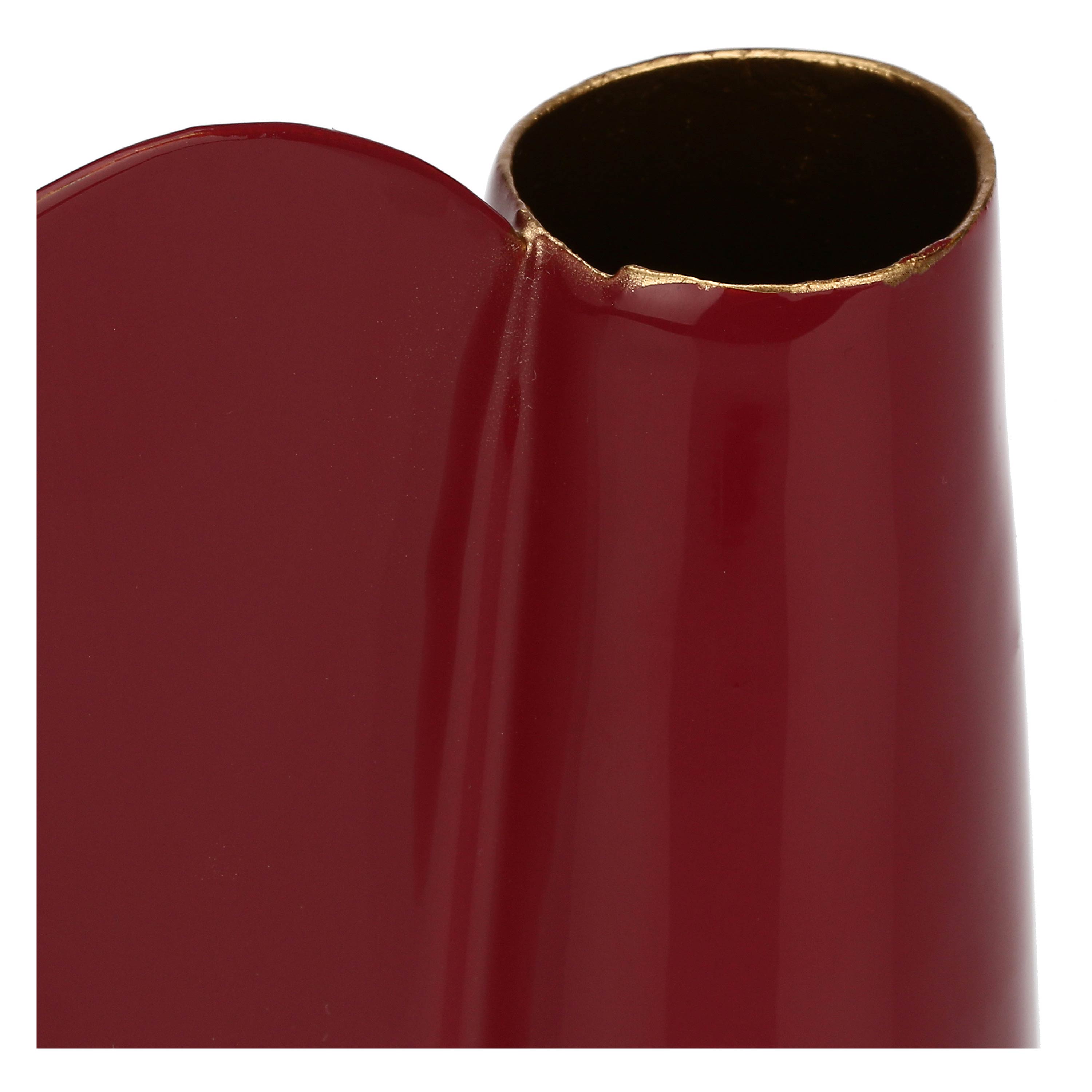 Vaso Monofiore S, Nonsolorosso - Metallo Smaltato, 5 cm x 9 x16,5cm h