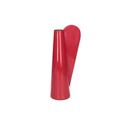 Vaso Monofiore L, Nonsolorosso - Metallo Smaltato, 7,5 cm x 10 x27 cm h