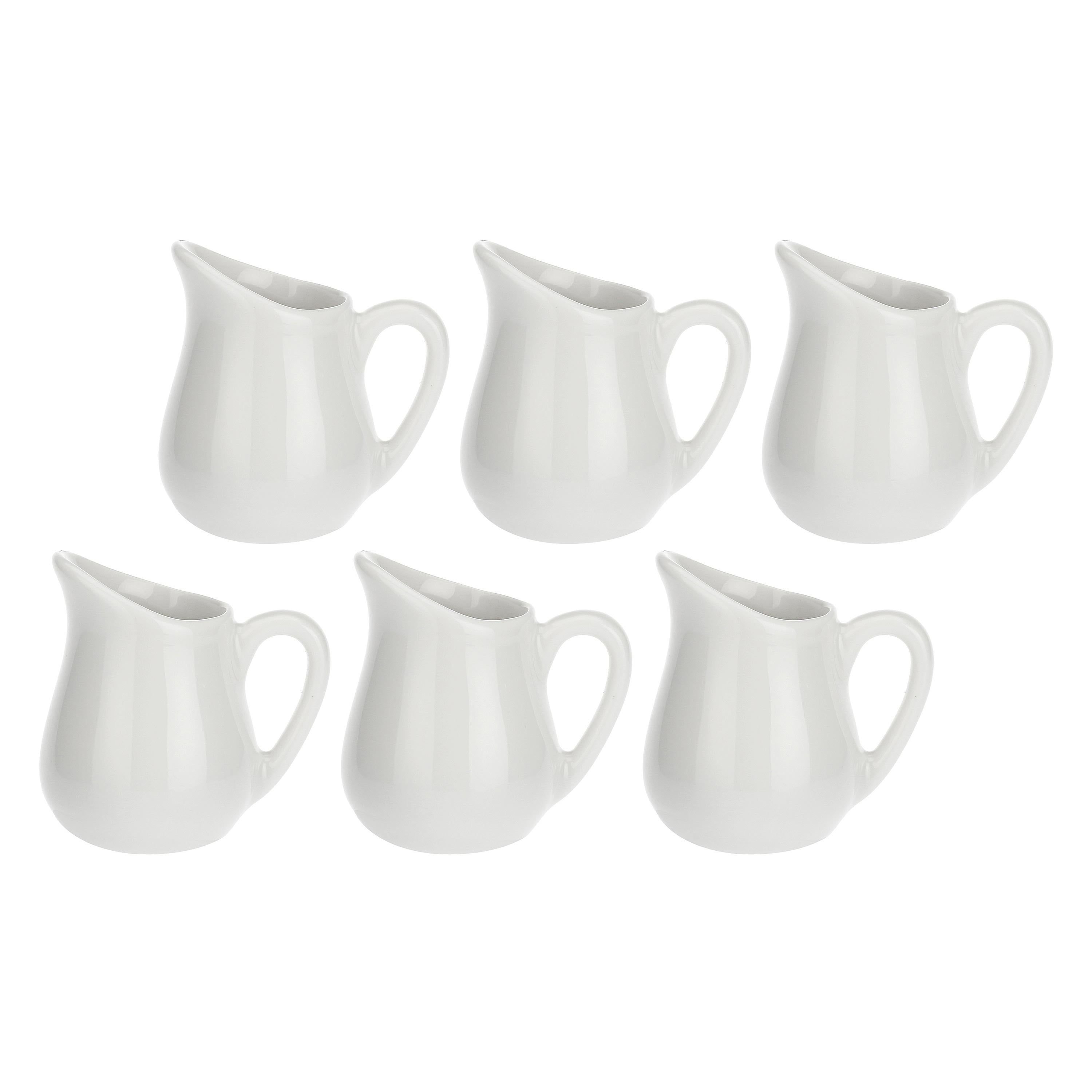 Set da 6, Cremiera , Corte - Porcellana, 25 cc