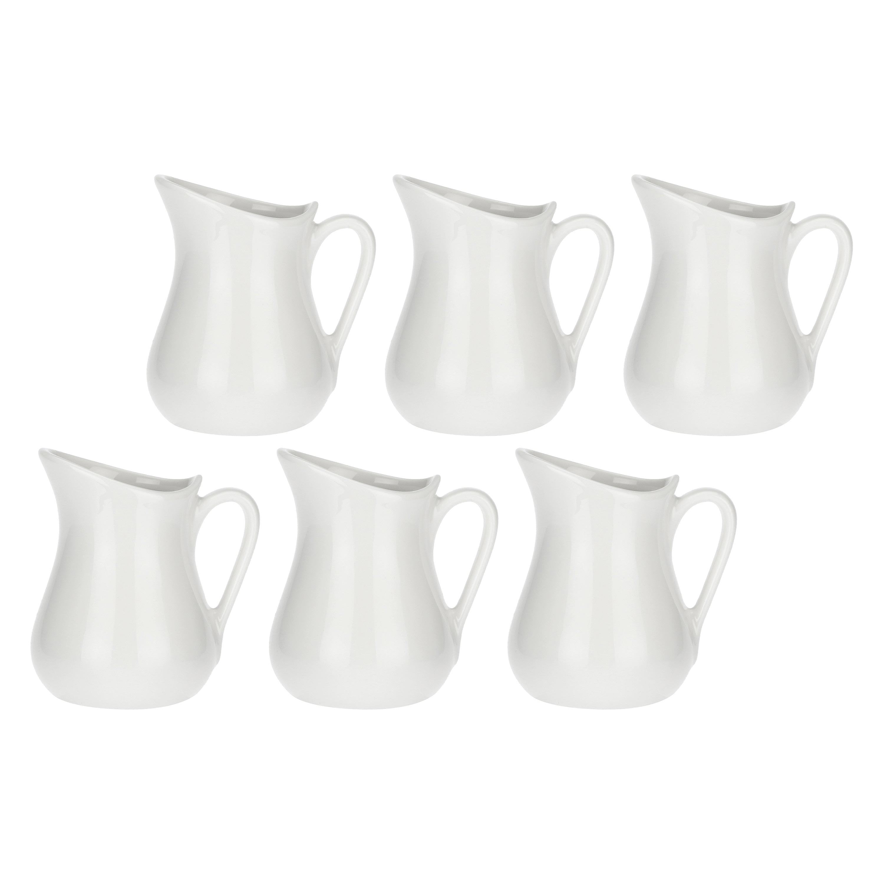 Set da 6, Cremiera , Corte - Porcellana, 70 cc
