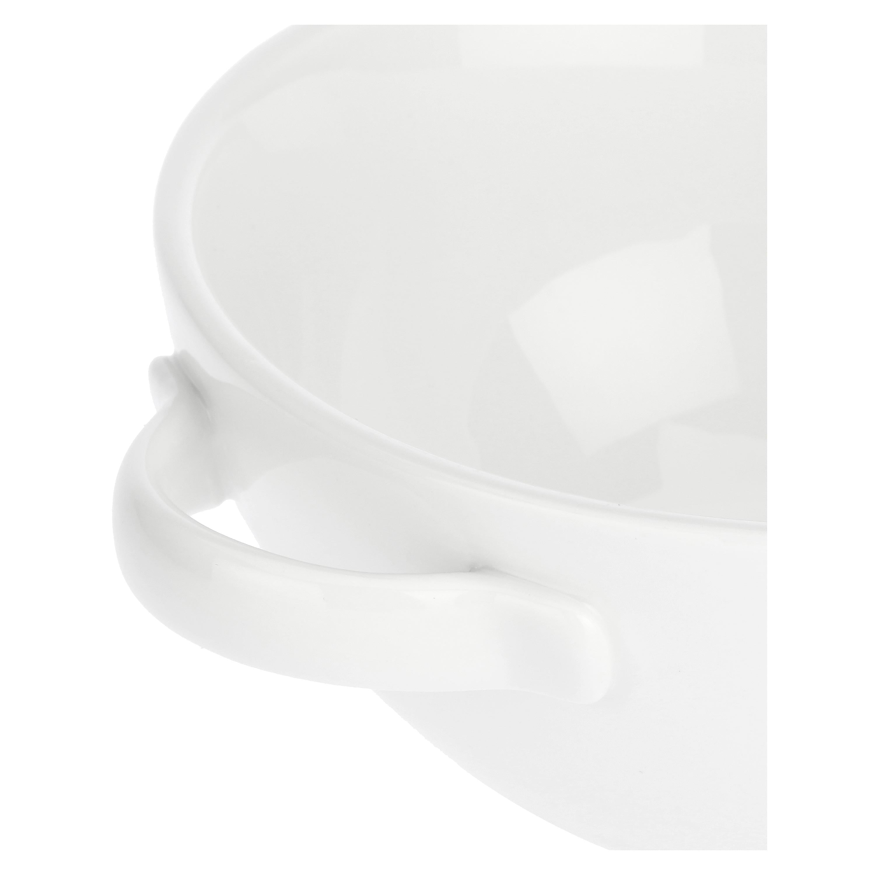 Set da 4, Ciotola Forno con manici, Terrine - Porcellana, Ø15 cm - 18,5 cm - 650 cc