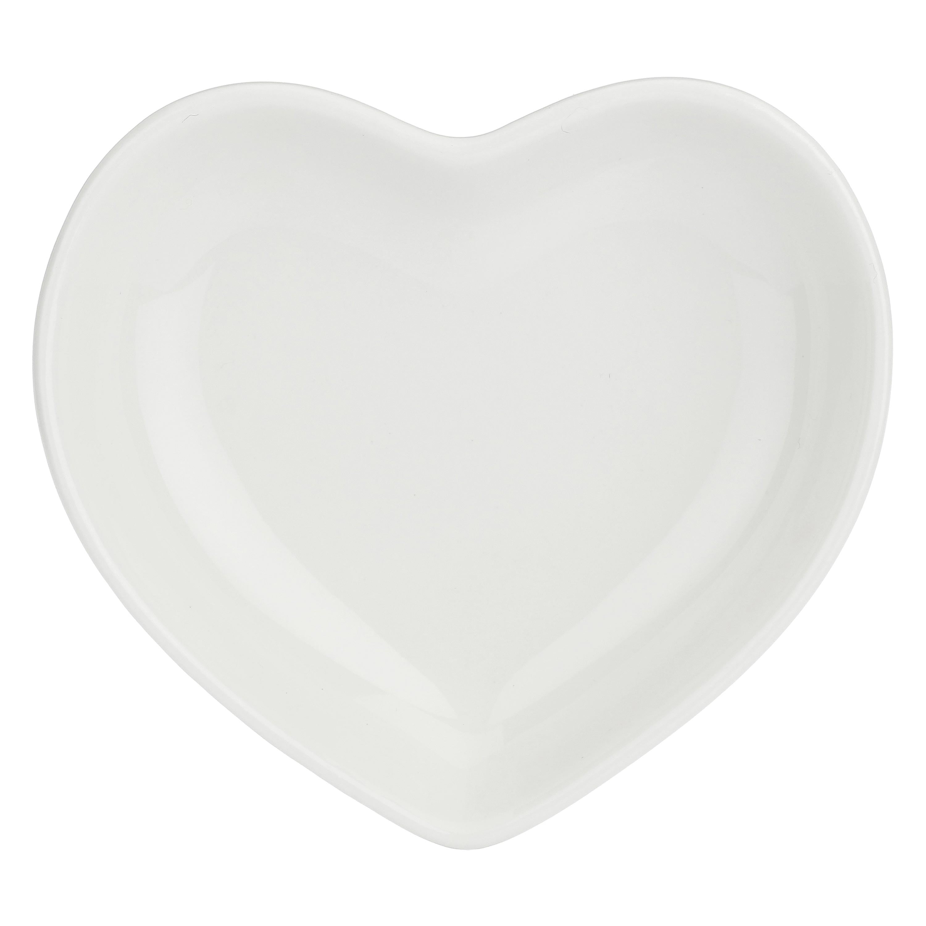 Set da 12, Ciotolina Cuore, Cupido - Porcellana, 7,5 cm