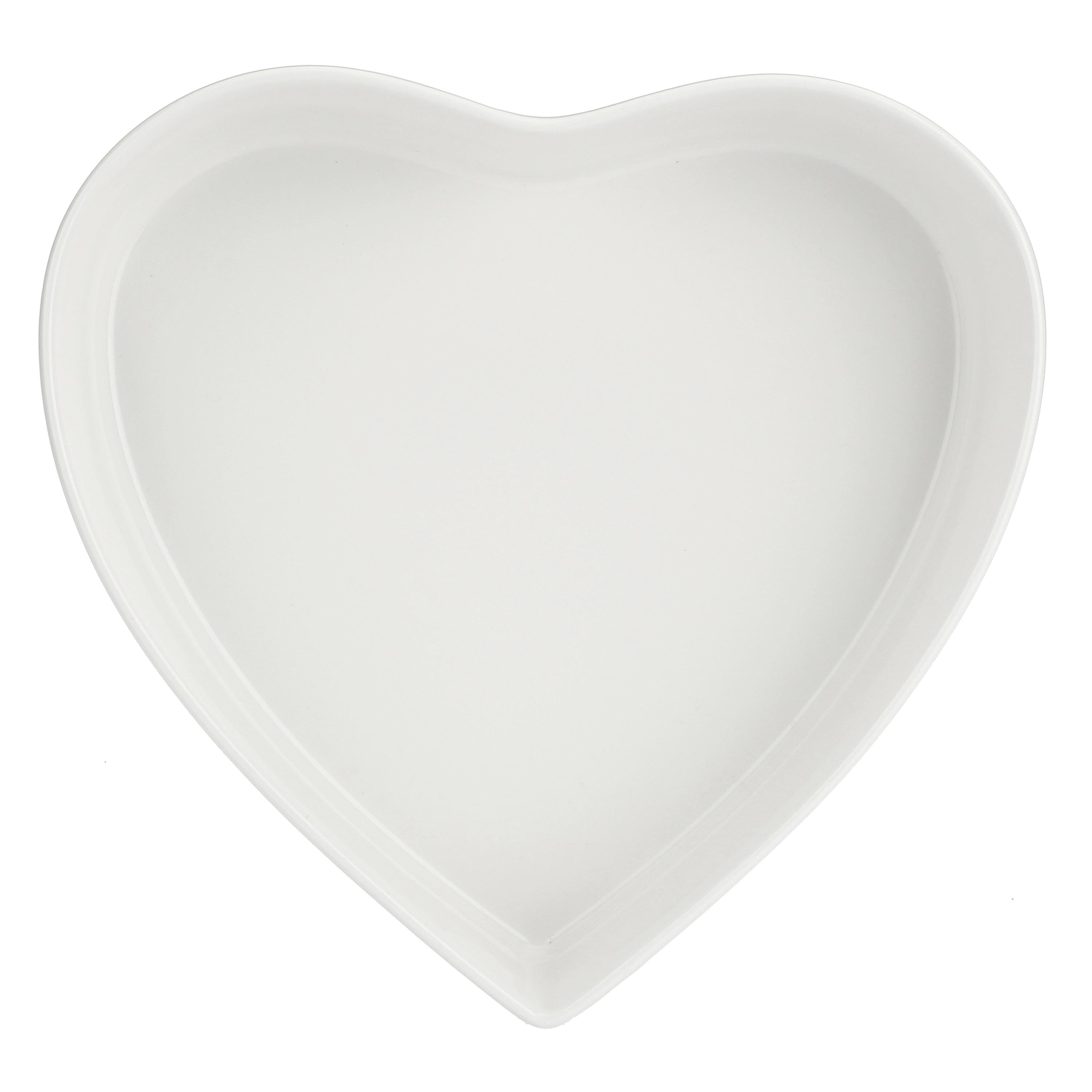Teglia Cuore, Cupido - Porcellana, 25x24 cm