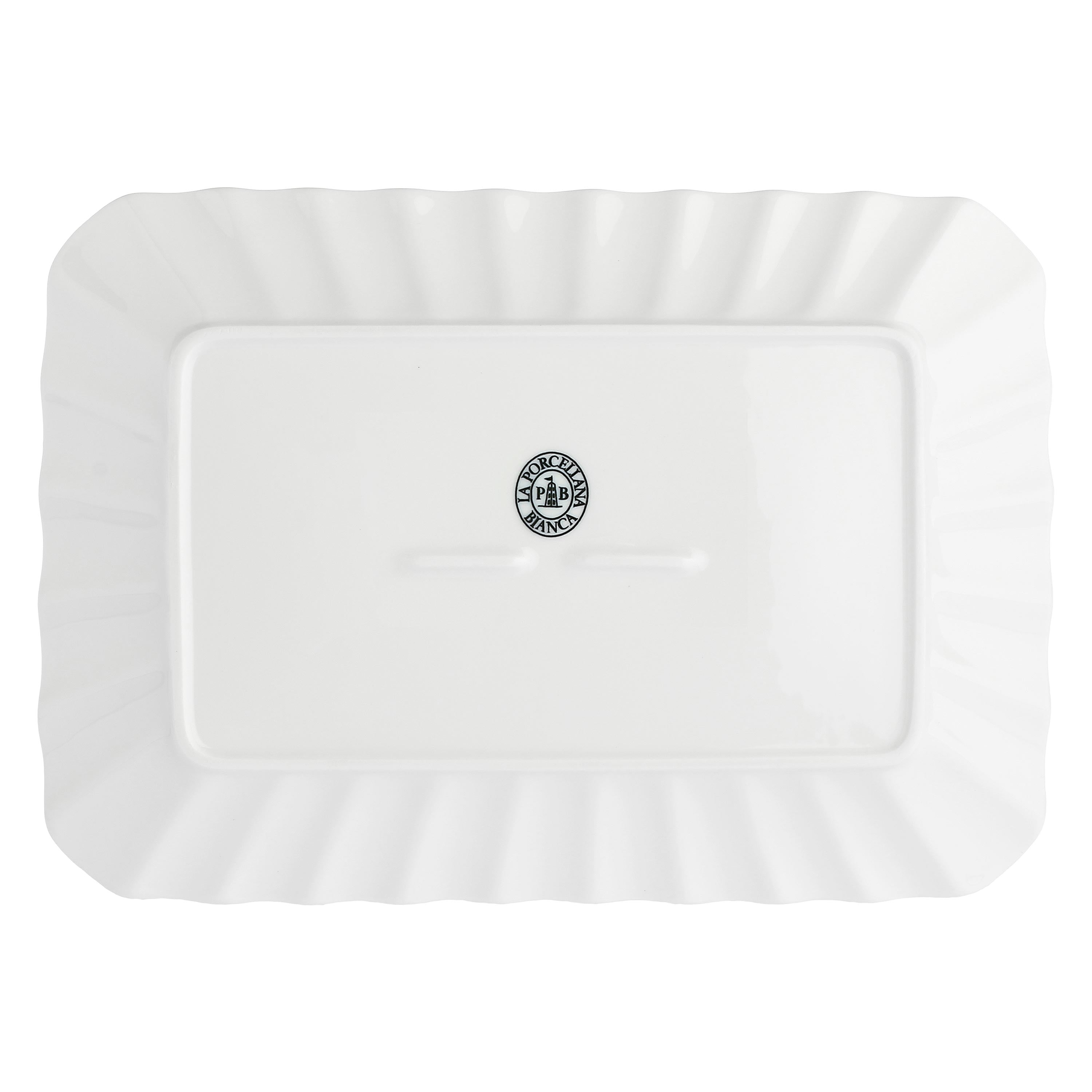 Vassoio Rettangolare, Ducale - Porcellana, 27x19 cm