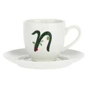 Tazza Caffe' con piattino 'N', Solotua - Porcellana, 90 cc