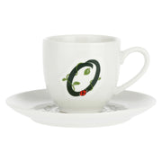Tazza Caffe' con piattino 'O', Solotua - Porcellana, 90 cc