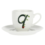 Tazza Caffe' con piattino 'Q', Solotua - Porcellana, 90 cc