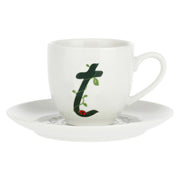 Tazza Caffe' con piattino 'T', Solotua - Porcellana, 90 cc
