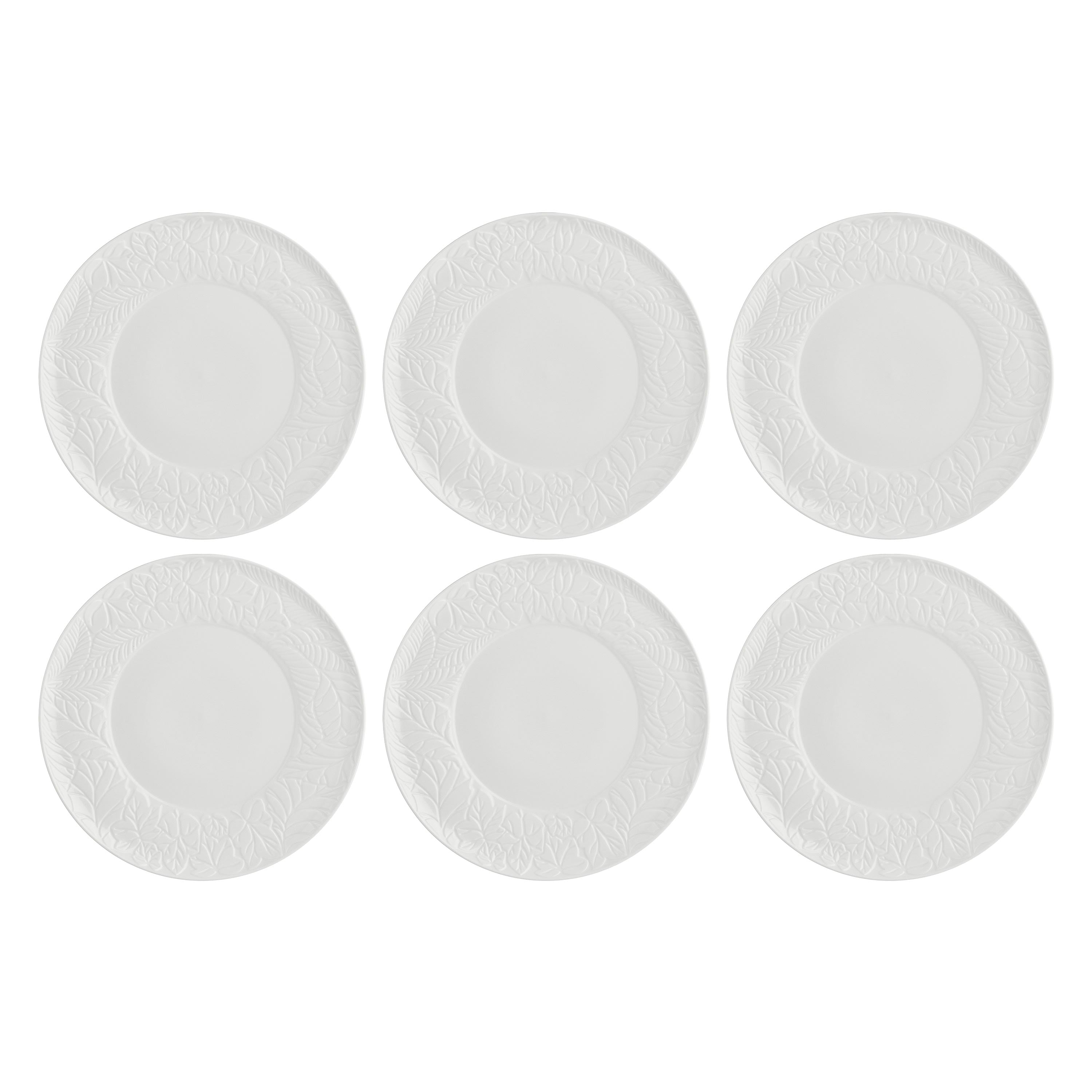 Set da 6, Piatto Piano, Bosco - Bone China, Ø27 cm