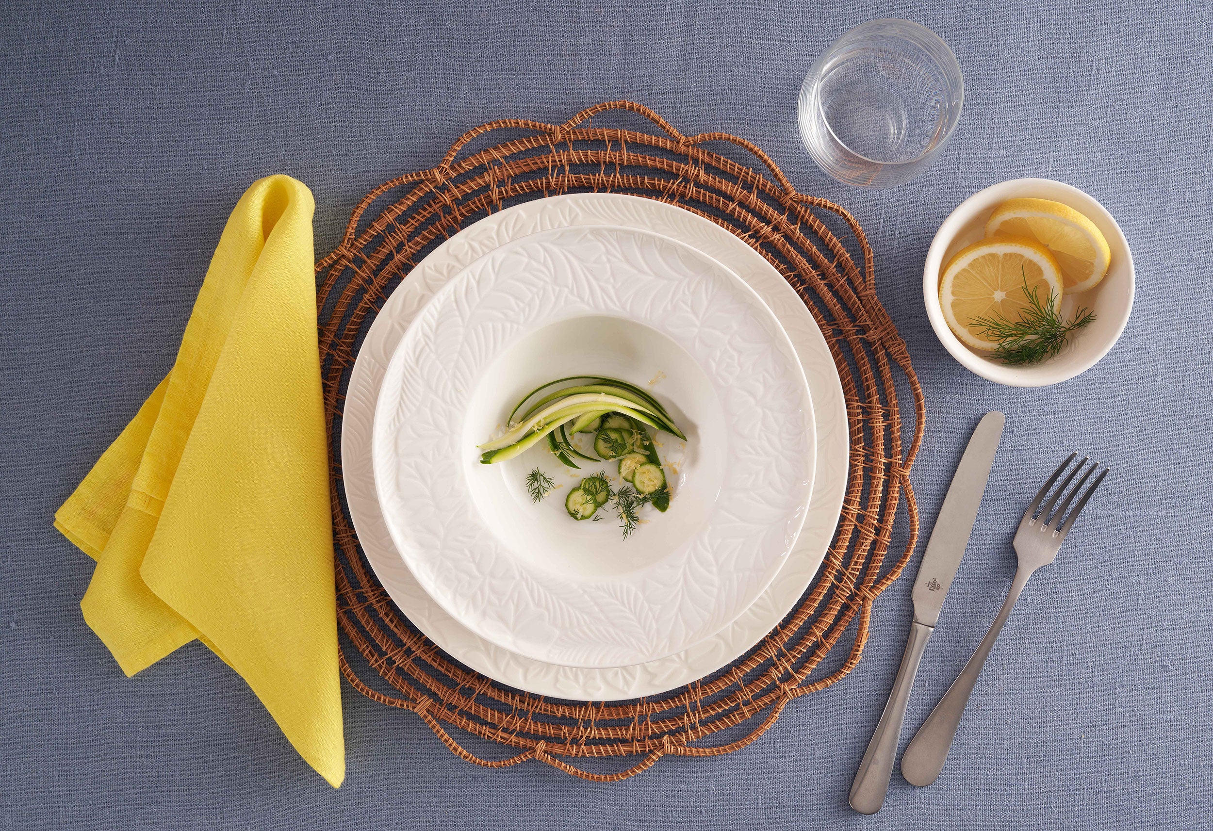 Set da 6, Piatto Fondo, Bosco - Porcellana, Ø23 cm