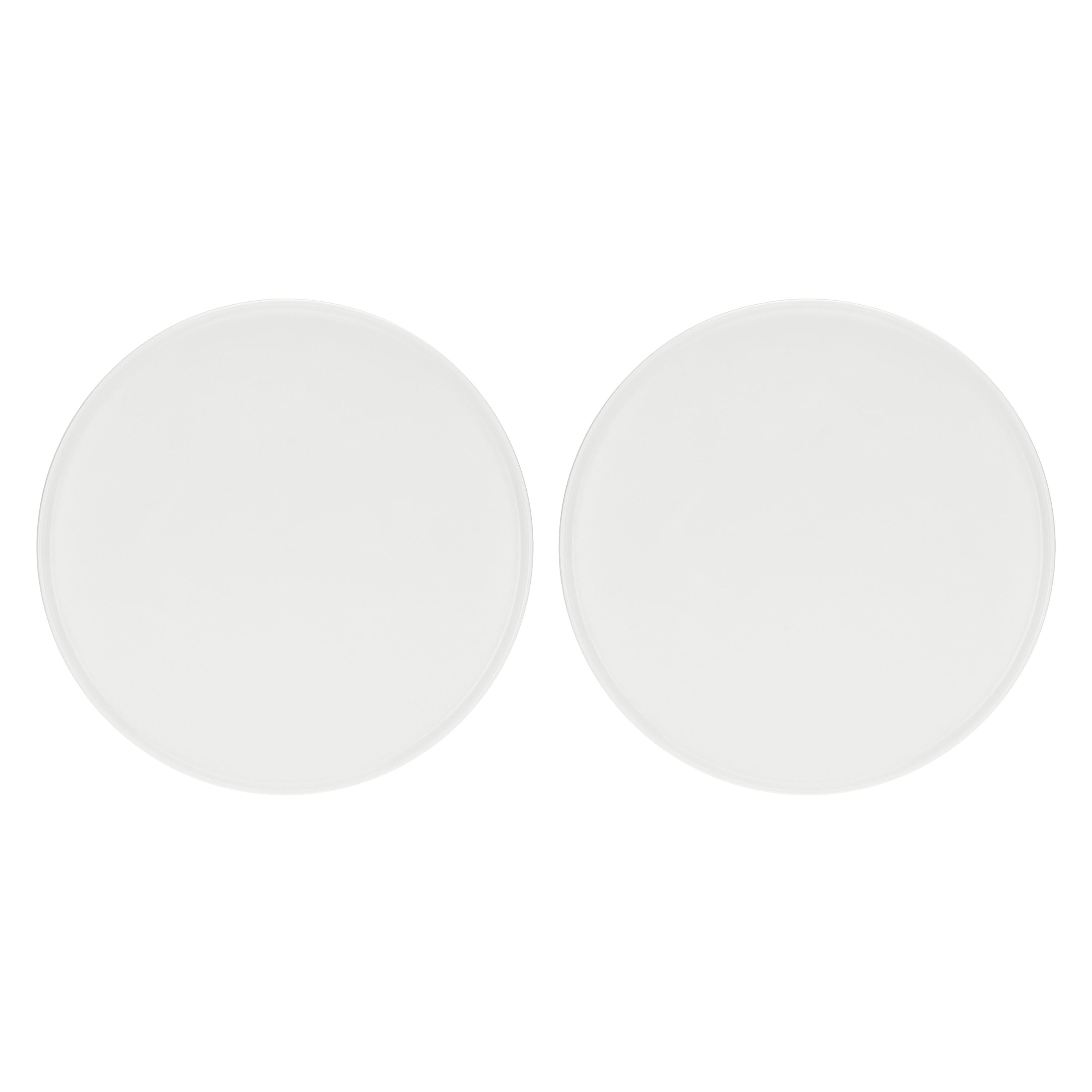 Set da 2, Gourmet Piatto Teso, Essenziale - Bone China, Ø32 cm