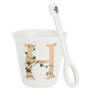 Bicchierino H C/Cucchiaino, Unico - Porcellana, 75 cc