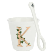 Bicchierino K C/Cucchiaino, Unico - Porcellana, 75 cc