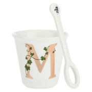 Bicchierino M C/Cucchiaino, Unico - Porcellana, 75 cc