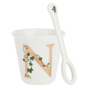 Bicchierino N C/Cucchiaino, Unico - Porcellana, 75 cc