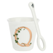 Bicchierino Q C/Cucchiaino, Unico - Porcellana, 75 cc