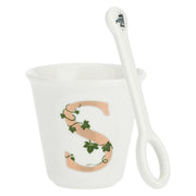 Bicchierino S C/Cucchiaino, Unico - Porcellana, 75 cc