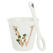 Bicchierino W C/Cucchiaino, Unico - Porcellana, 75 cc