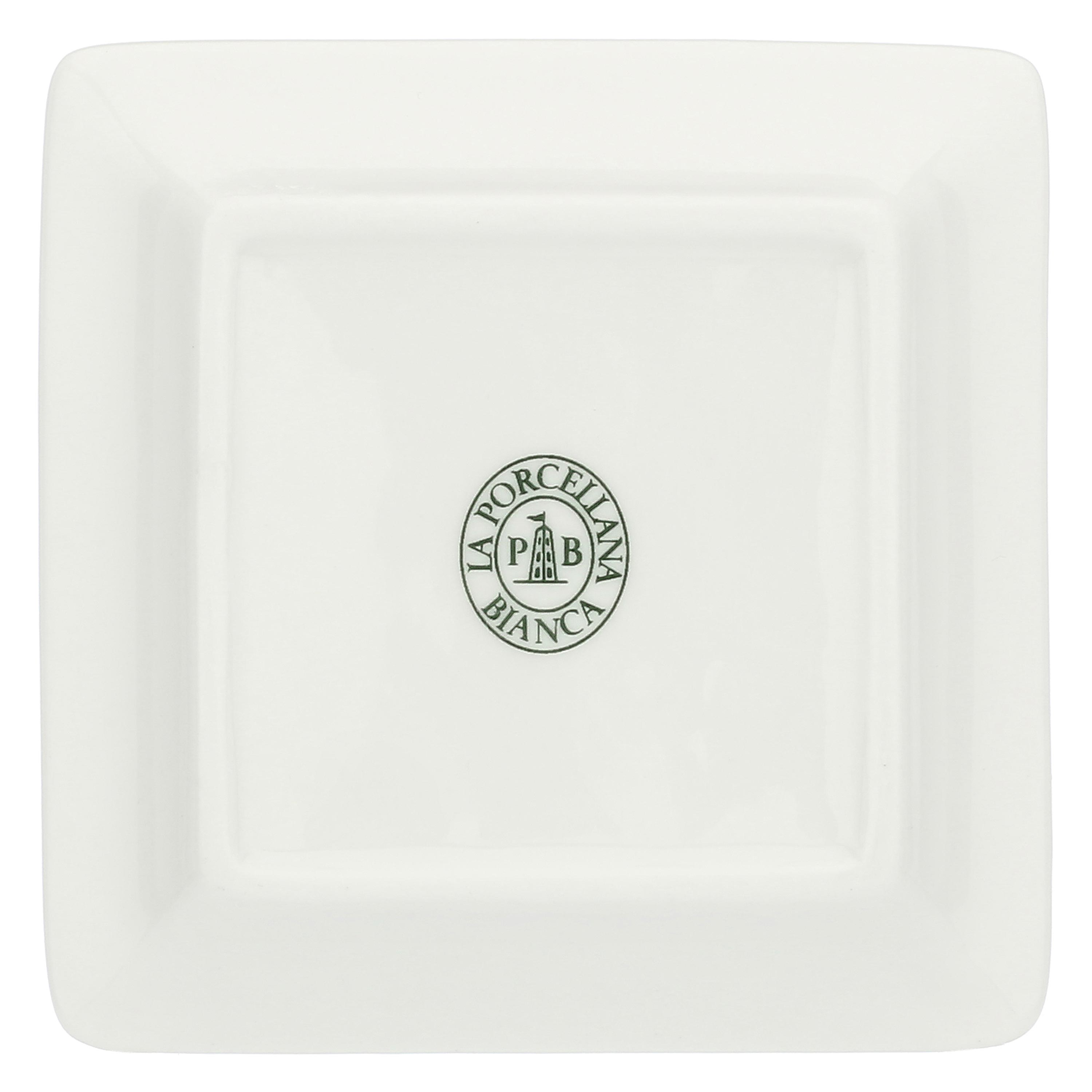 Piattino Quadrato 'G', Adorato - Porcellana,  10x10 cm