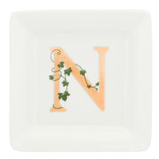 Piattino Quadrato 'N', Adorato - Porcellana,  10x10 cm