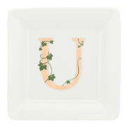 Piattino Quadrato 'U', Adorato - Porcellana,  10x10 cm