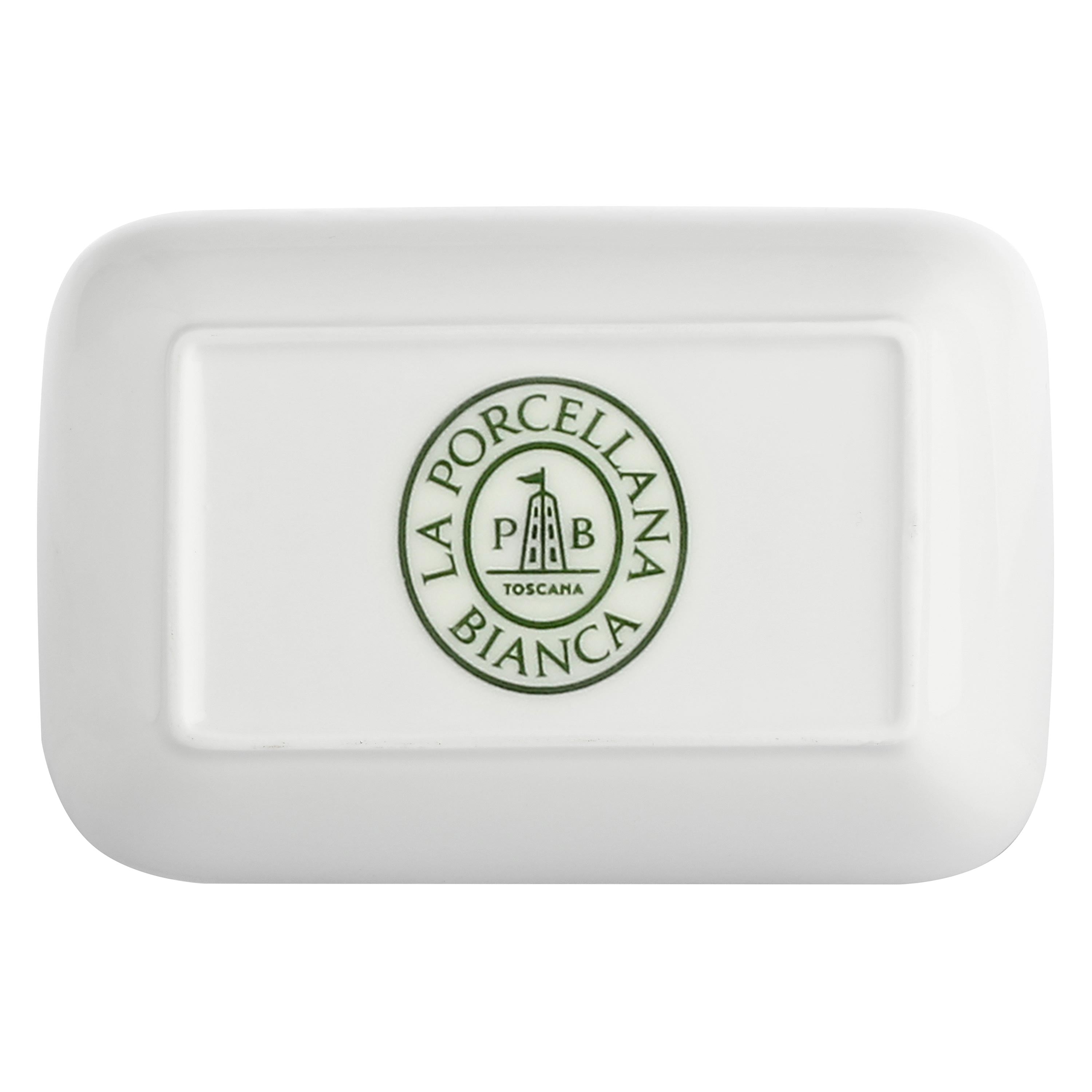 Set da 6, New Age Piatto Rettangolare Fondo, Essenziale - Bone China, 11x7,7x3,5 cm