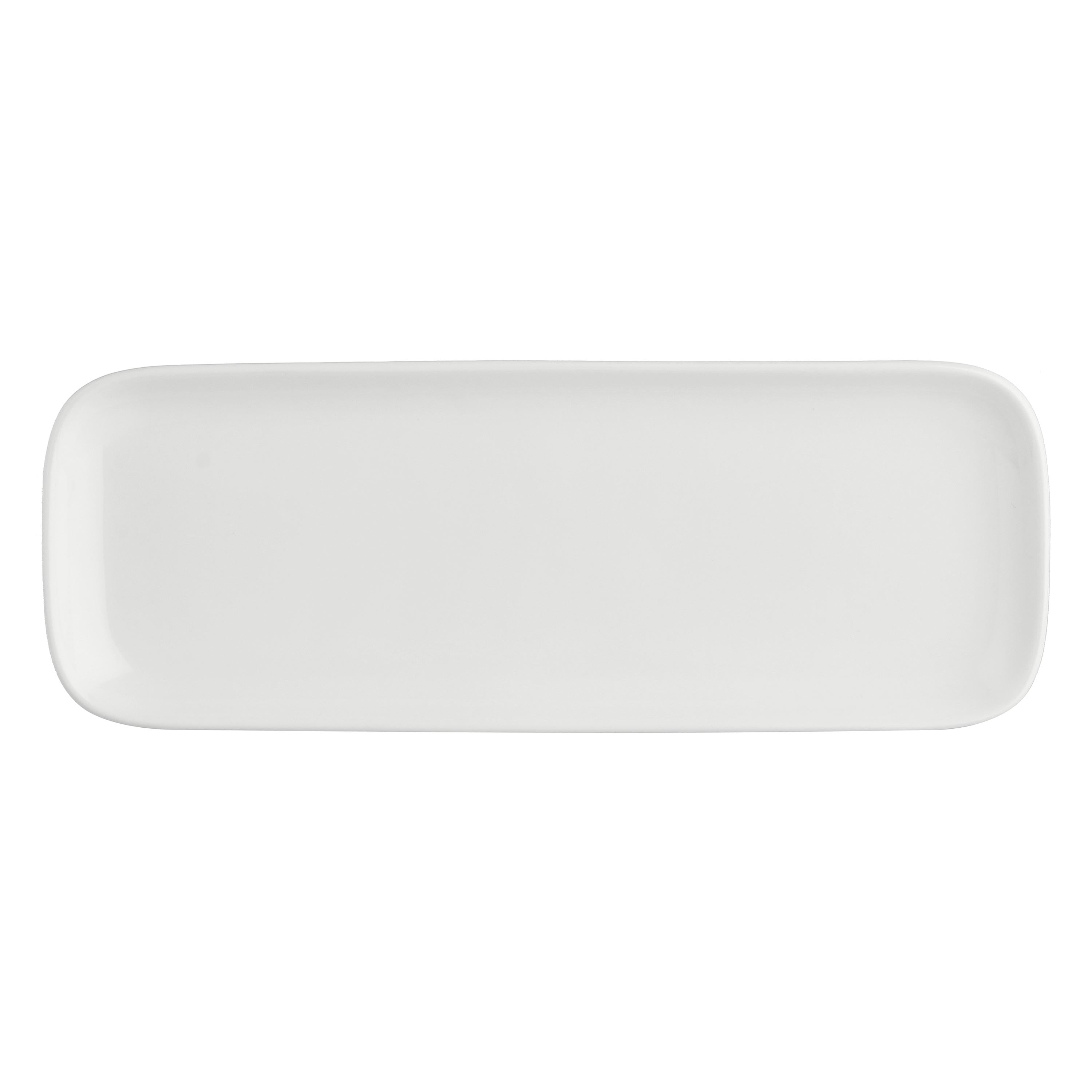 Set da 4, New Age Piatto Rettangolare, Essenziale - Bone China, 30x11x2,1 cm