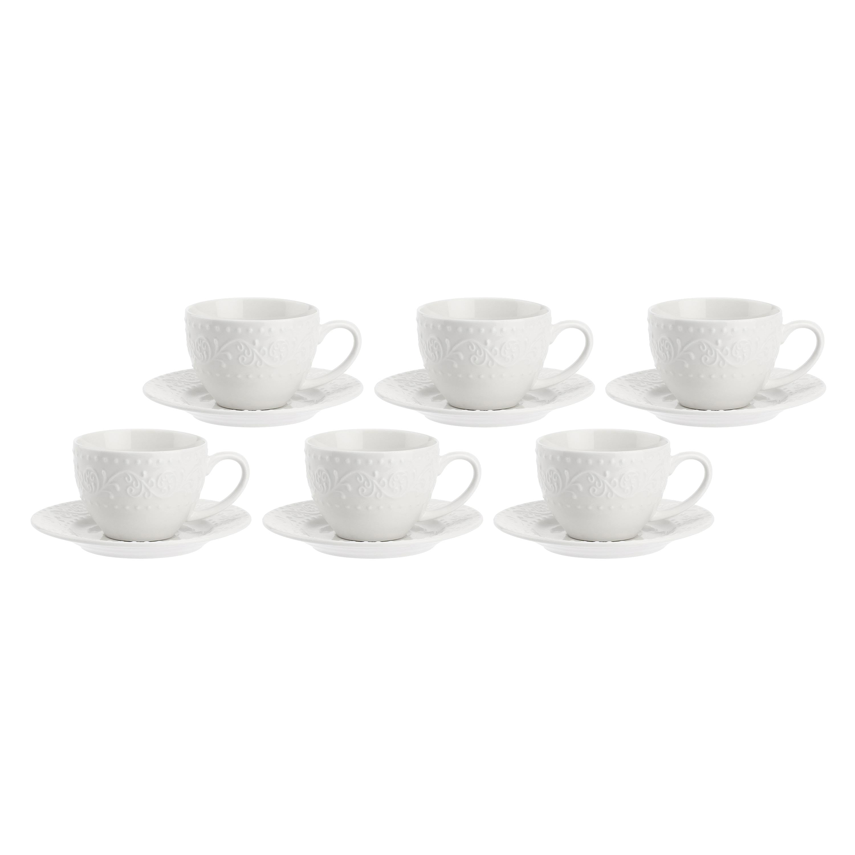 Set da 6, Tazza Caffe', Sognante - New Bone China, 100 cc