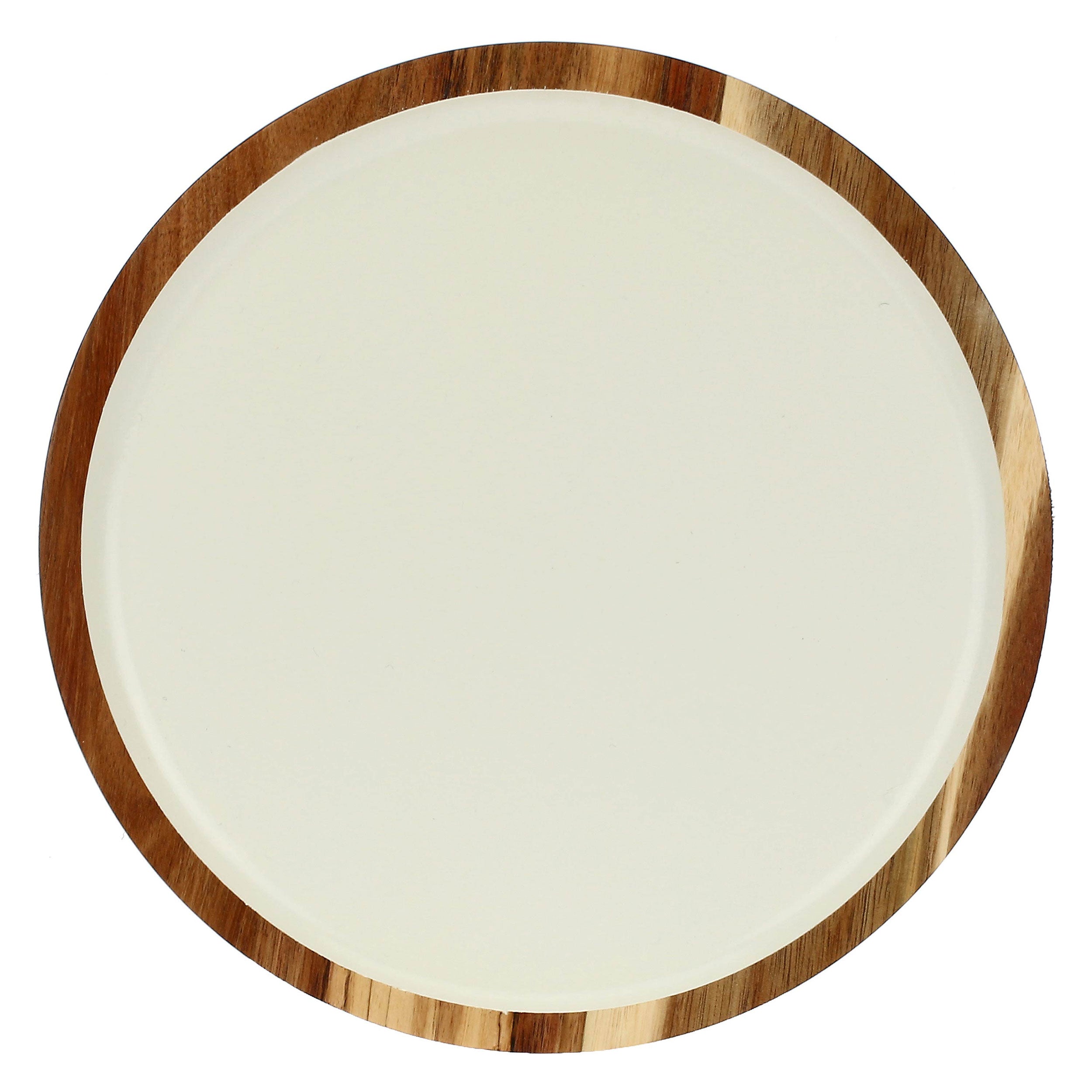 Vassoio Rotondo, Libeccio - Legno smaltato, 25,4x25,4x1,9 cm