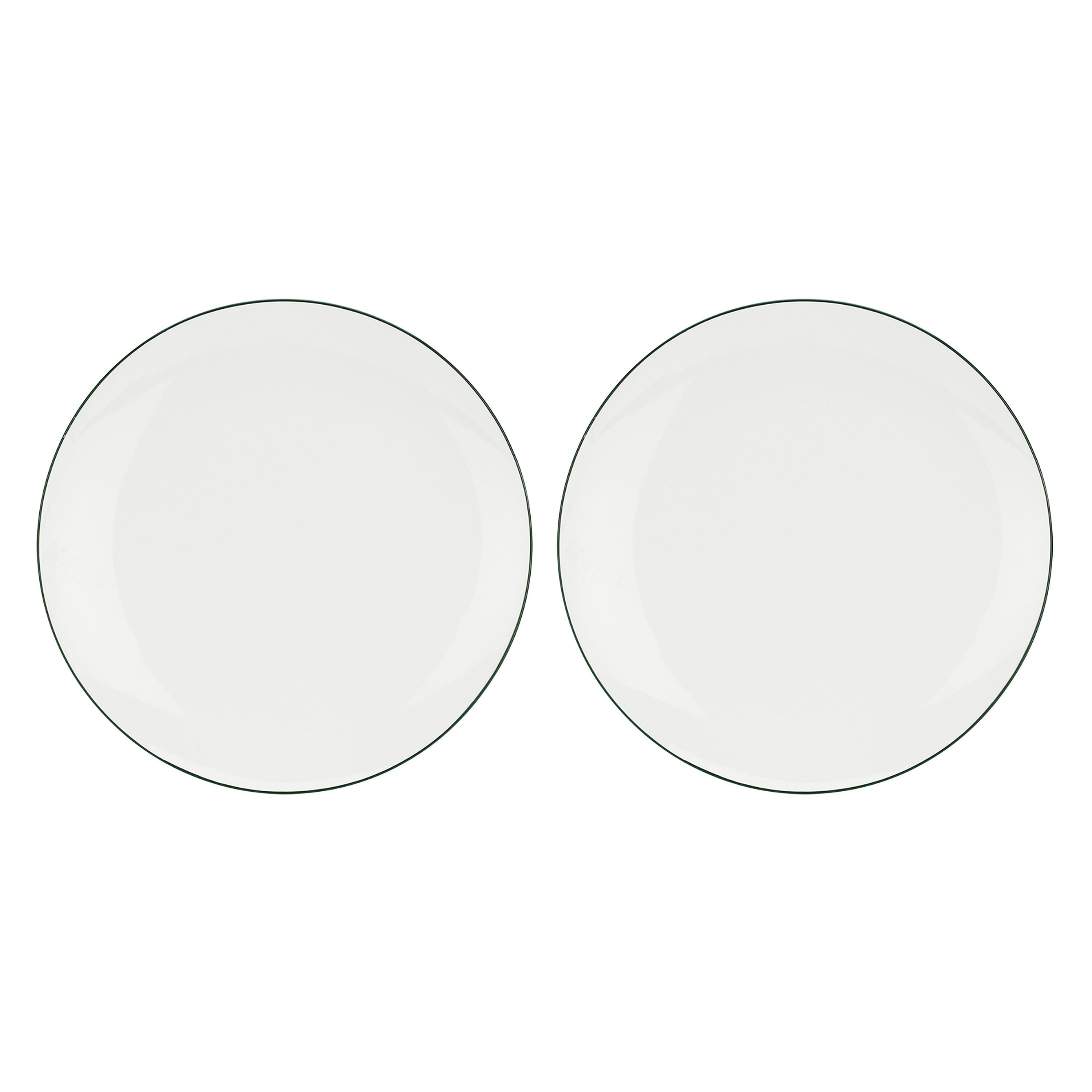 Set da 2, Piatto Portata, Dintorno - Porcellana, Ø 30 cm