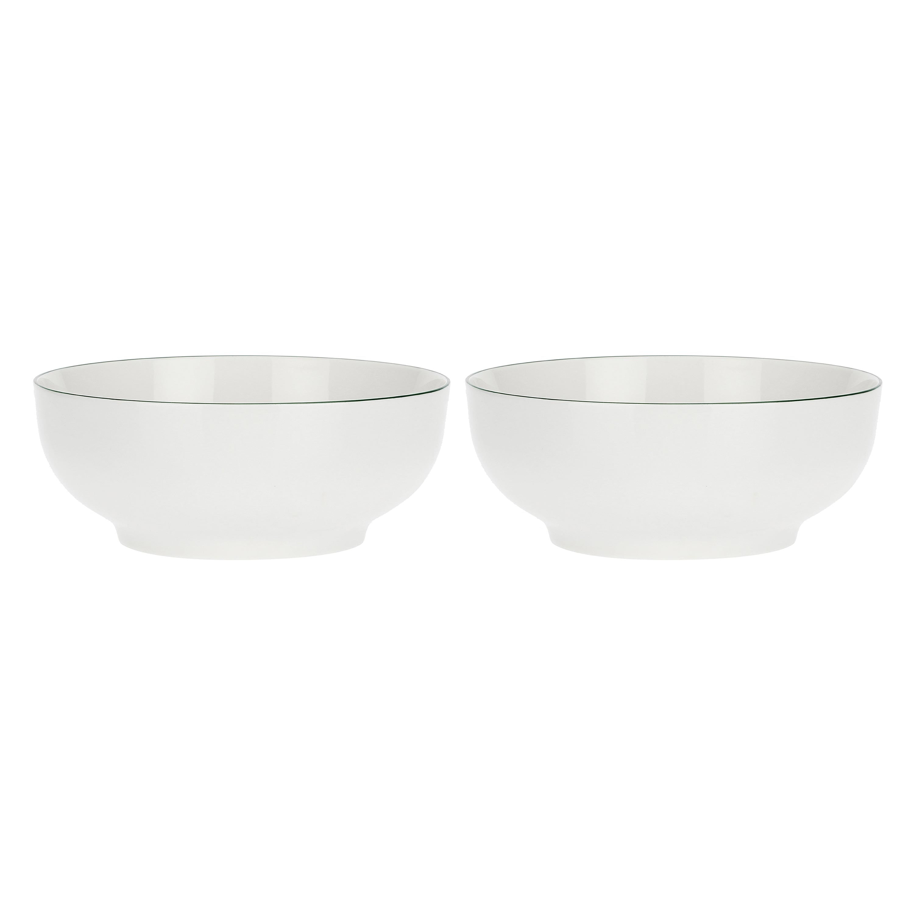 Set da 2, Insalatiera, Dintorno - Porcellana, Ø 21 cm