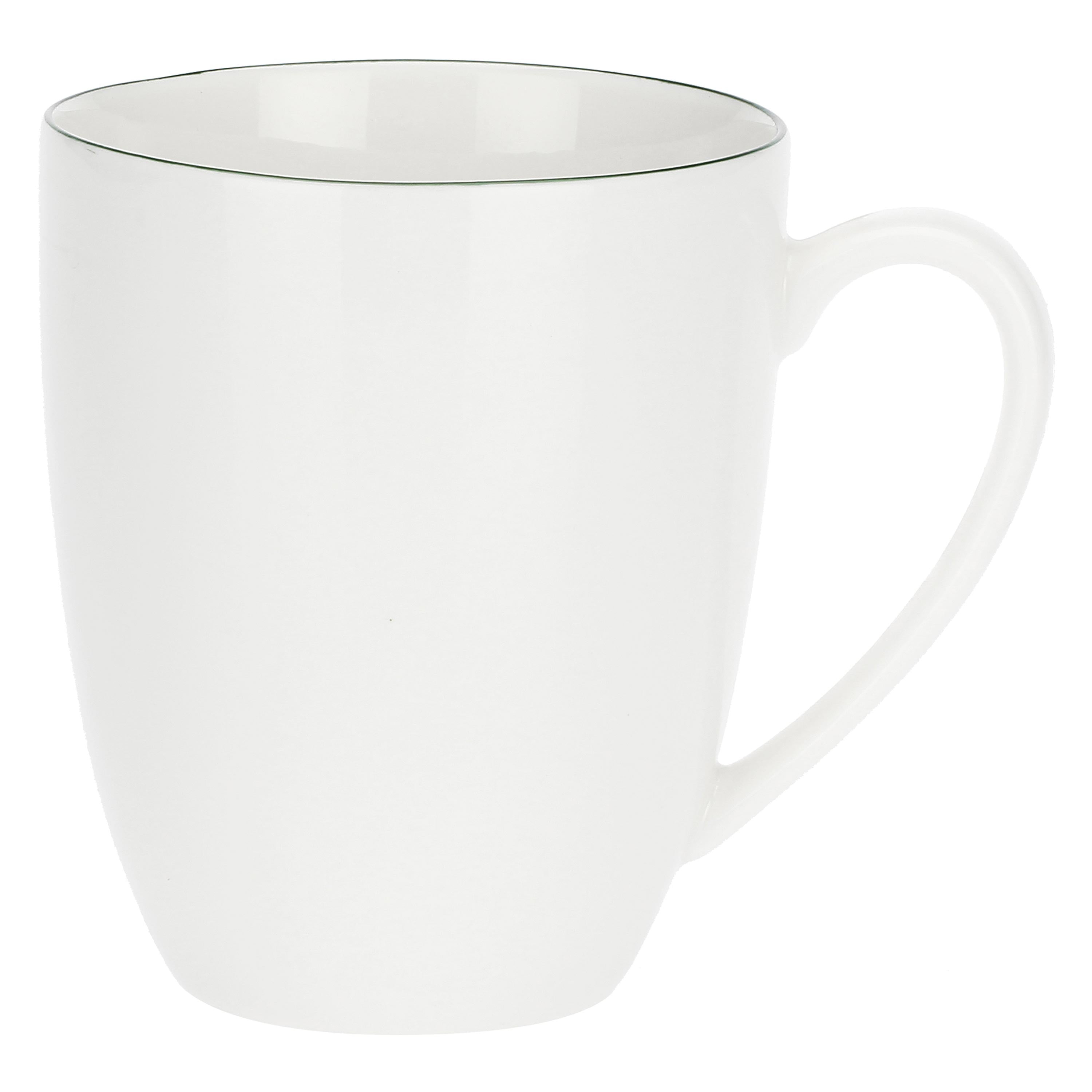 Set da 6, Mug, Dintorno - Porcellana, 450cc