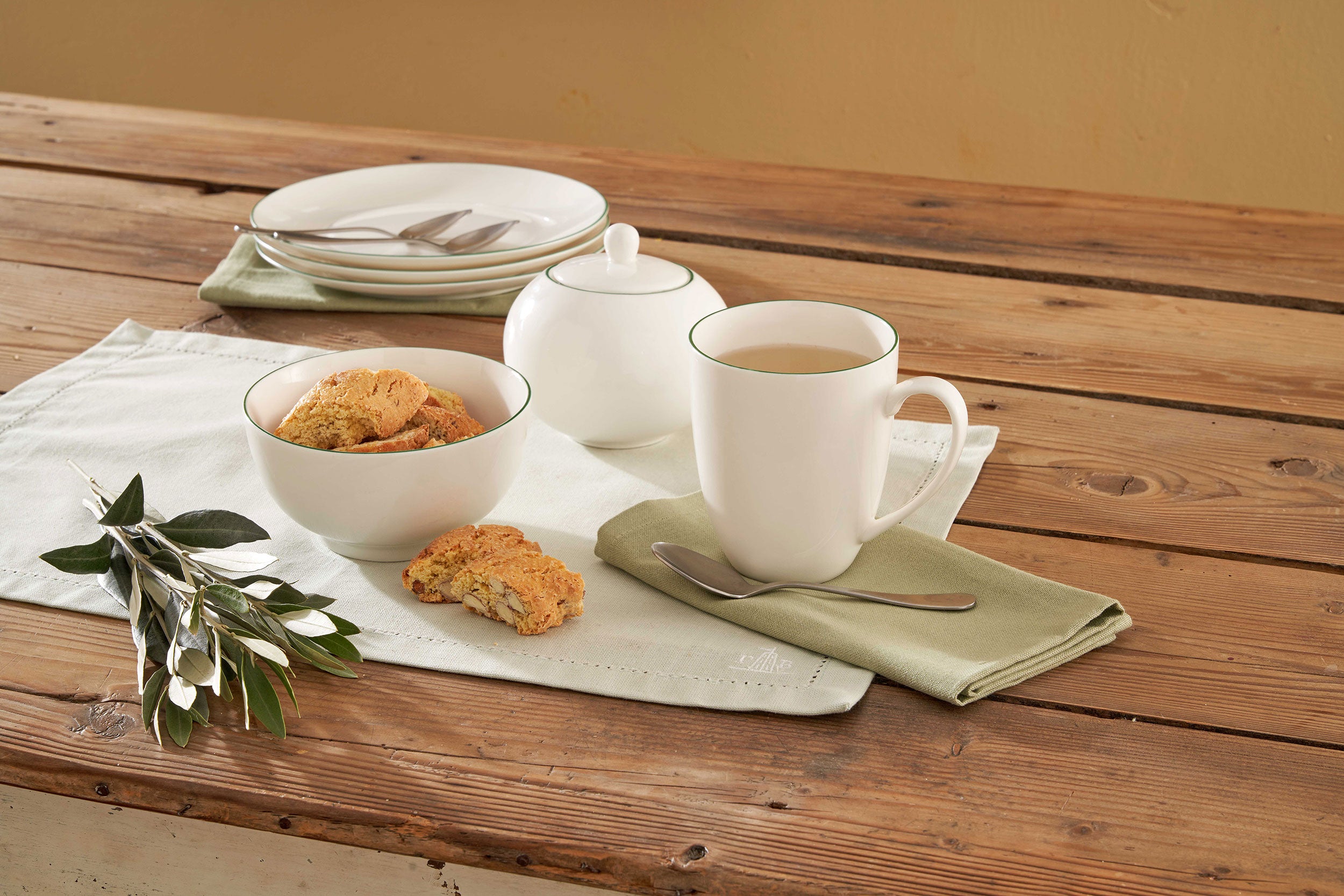 Set da 6, Mug, Dintorno - Porcellana, 450cc