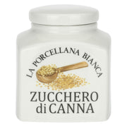 Barattolo Zucchero di Canna, Conserva - Porcellana, 1,1 L