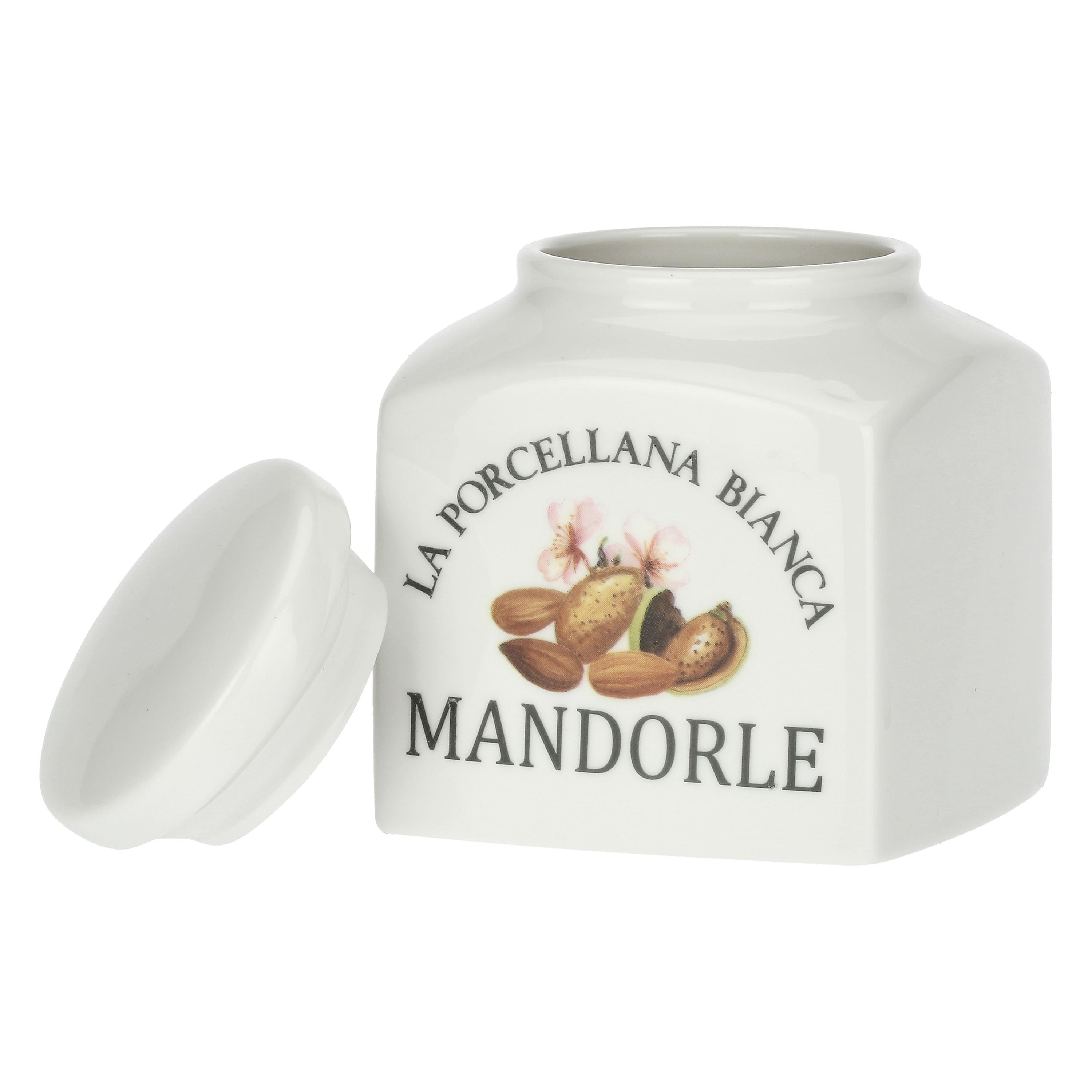 Barattolo Mandorle, Conserva - Porcellana, 0,5 L