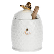 Oro Vasetto Miele C/Servimiele, Aperegina - Porcellana, 10x6,5 cm